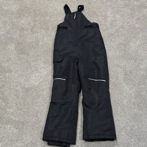 Swiss Tech Black Kids Snow Overalls